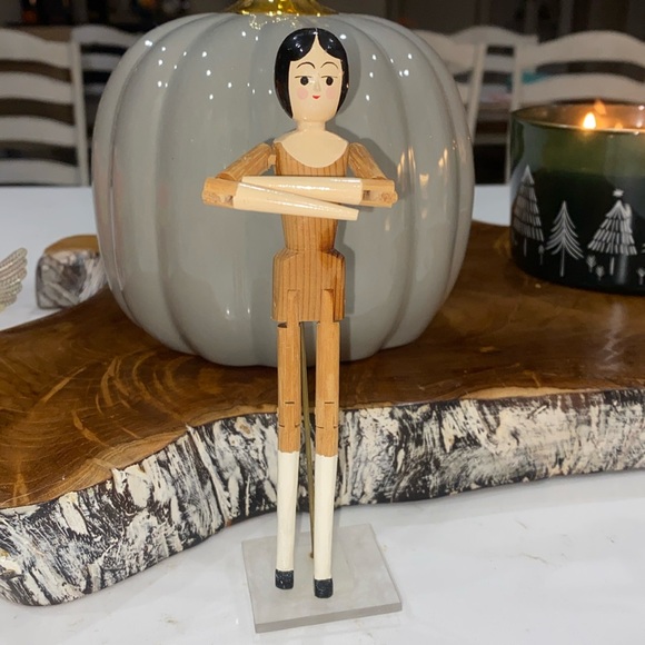 Signed Eric Horne Wooden Ballerina Doll - Picture 1 of 3